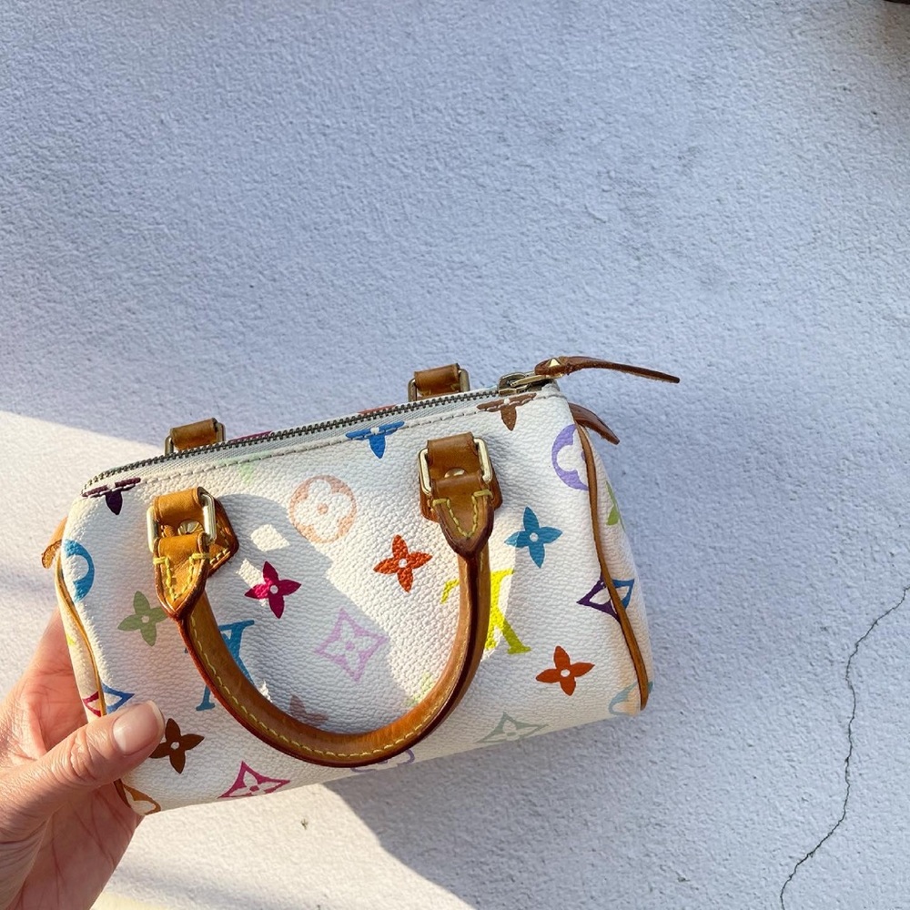 ❤️SOLD❤️ 
💯 AUTHENTIC LV MULTICOLOR MINI SPEEDY